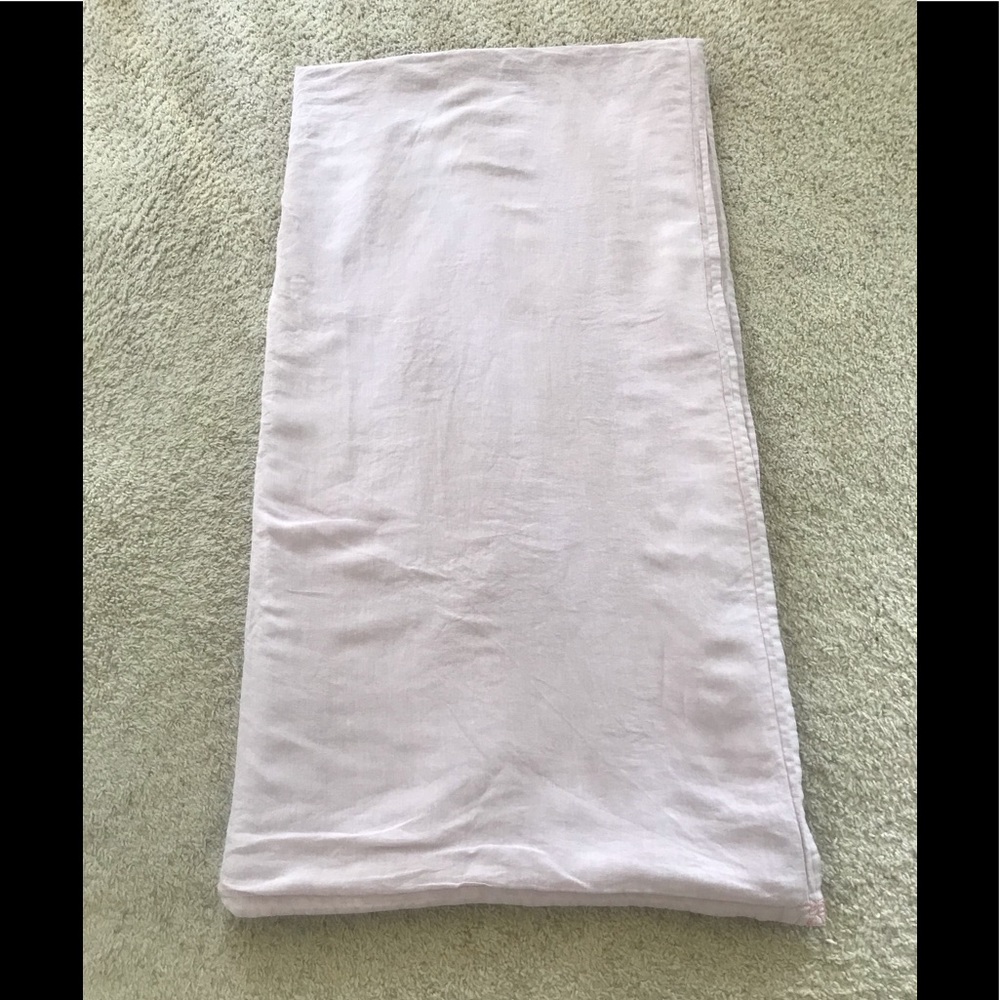 Anthropologie Queen Linen Duvet Comforter Cover Lilac / Purple